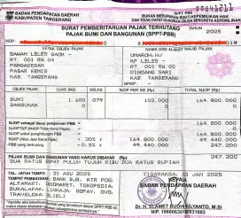 JUAL AJA SAWAH  LUAS 1600M²