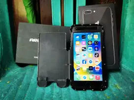 Iphone 8plus 64gb fullset bonus case 500rban