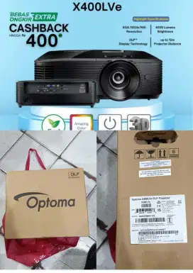 Optoma Projector X400LVe. (4000Lunens) resolusi 1024x768 xga