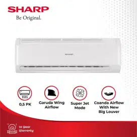 KREDIT AC SHARP 1/2 PK PROMO DP 200 RIBU, CICILAN RINGAN 12 BULAN