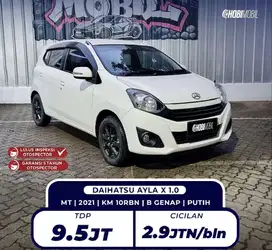 [ KM 10RB BERGARANSI 5TH ] AYLA X 1.0 FACELIFT MANUAL 2021 (HOBIMOBIL)