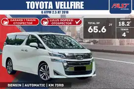 TOYOTA VELLFIRE G ATPM 2018 2.5 AT PILOT SEAT SUNROOF KM.73RB #F1ST