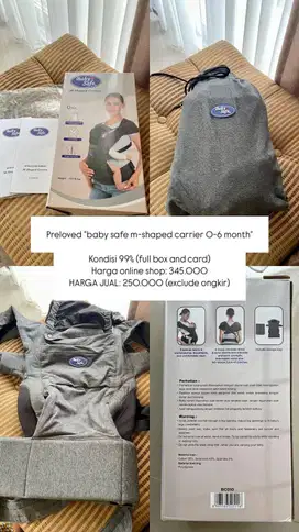Baby Safe M-Shaped Carrier 0-6 month
