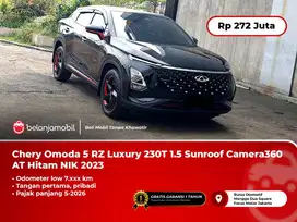 [LOW KM] Chery Omoda 5 RZ Luxury 230T 1.5 Sunroof AT Hitam 2023/2024