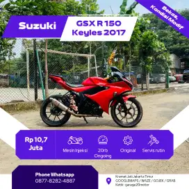 Suzuki GSX R150cc Keyles Fi Tahun 2017 Pajak Off
