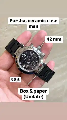 Jam tangan cartier parsha, box & paper undate