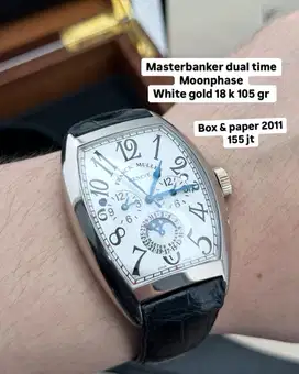 Jam tangan franck muller whitegold 18 k 105 gram