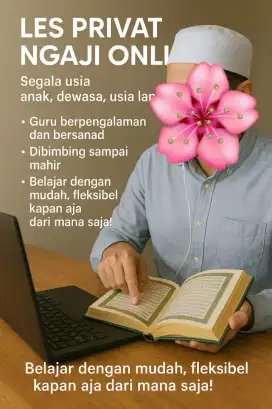 LES PRIVAT NGAJI ONLINE BEBAS MENENTUKAN BELAJAR