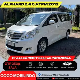 (Km56rb) Alphard G ATPM Matic 2012 Plat AB ISTIMEWA Bisa Kredit
