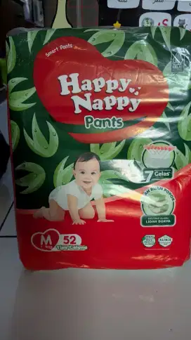 Pampers Happy Nappy ukuran M isi 52 (2ball)