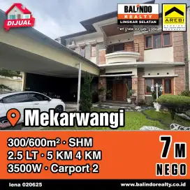 Jual Cepat Rumah Mewah Kompleks Mekarwangi