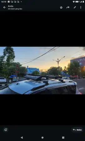 Jual murah roof rack merk Rhino kondisi 90%