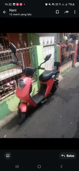 Bismillah dijual sepeda listrik merk UWINFLY  M60 warna merah