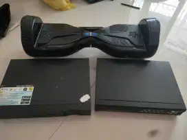 1 hoverboard, 2 dvr dan 1 kamera cctv colorvu