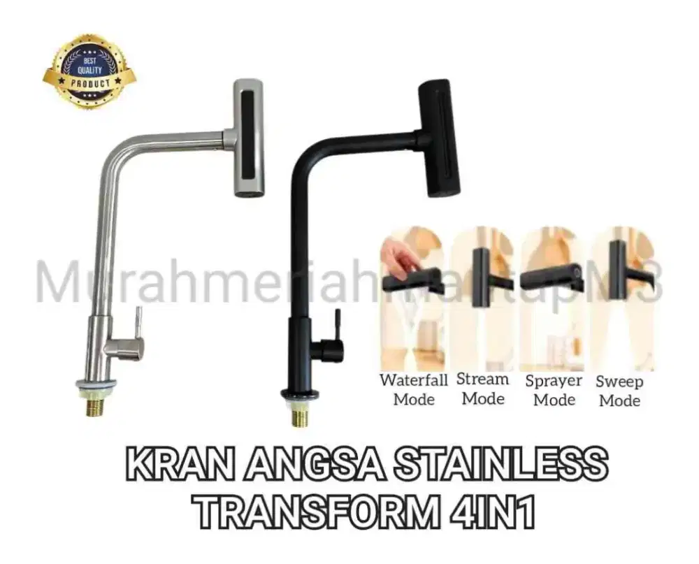 KRAN ANGSA MEJA STAINLESS TRANSFORM 4IN 1 / KRAN ANGSA MEJA BCP
