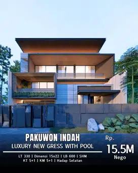 DIJUAL RUMAH NEW GRESS DI PAKUWON INDAH DI IMPERIAL GOLF SUPER LUXURY
