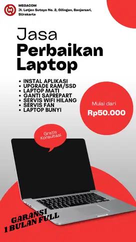 JASA PERBAIKAN LAPTOP MURAH BERGARANSI