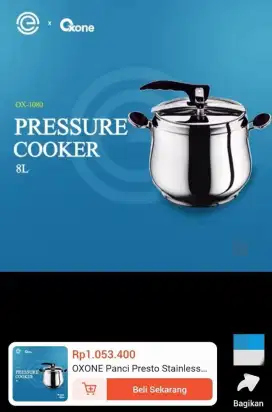 Panci Presto Oxone Pressure Cooker 8L