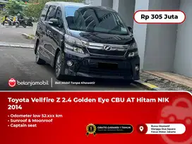 [ LOW KM ] Toyota Vellfire Z 2.4 Golden Eye CBU AT Hitam 2014/2015