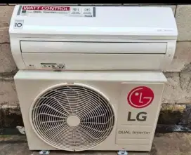 Jual ac LG 1/2 pk Inverter R32 lowwat 360 watt kondisi 95% ori semua