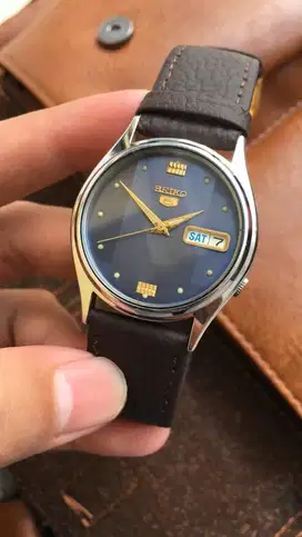 Jam tangan seiko 5 autimatic vintage 7S26 line dial rare  38 mm