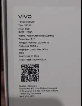 Vivo y28 ram 6+6 / 128 masih mulus jarang pakai