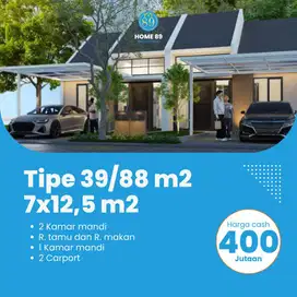 Rumah murah dekat pasar Krian dijual cash promo 400jutaan