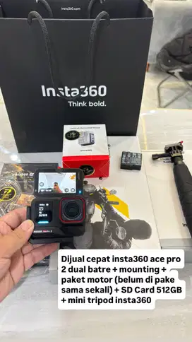 Jual Kamera Insta360 ace pro 2 Dual Battery Baru Open Box