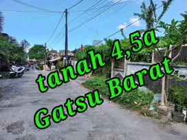 Dijual Tanah 4,5a di Jln Gunung Andakasa Gatsu Barat Denpasar Bali