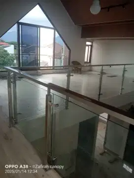 Balkon stainless kaca zfn 03