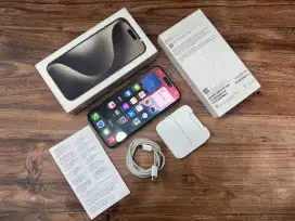 Iphone 15 Pro 128GB Natural Ex Digimap Mulus Lengkap Bisa COD