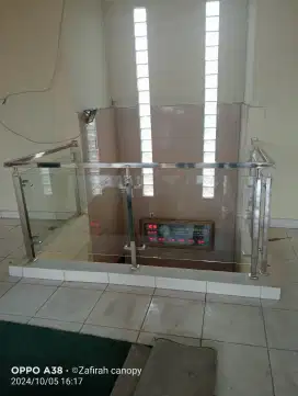 Balkon stainless kaca zfn 07