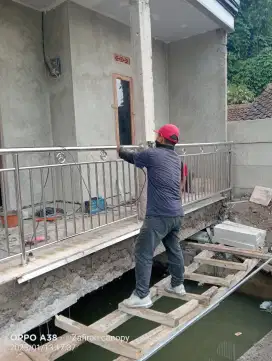 Balkon stainless kaca zfn 08