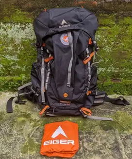 Tas Gunung Eiger Rhinos 60L Carier tas ransel keril