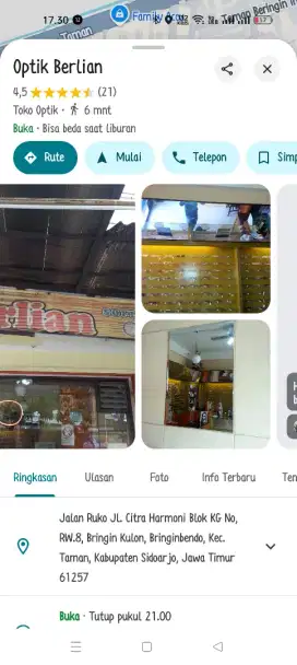 Admin dan sales counter atau asro