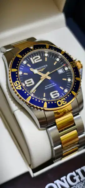 Longines Hydroconquest Automatic Sunray Blue Dial Dual Tone