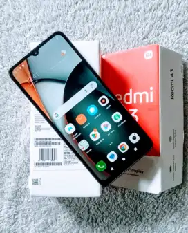 Jual redmi A3.Ram 4+4/128,fullset,no minus,hp mulus
