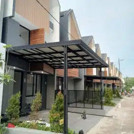 Pasang kanopi baja ringan sedang promo