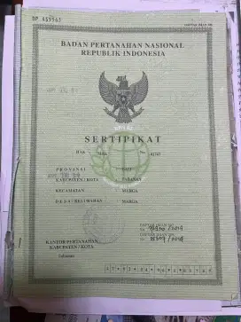 Dijual tanah siap bangun