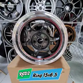 Advan RGD2 Ring 15 lebar 6.5
Pcd. 4×100 Et. 38 brio,agya,ayla,jazz