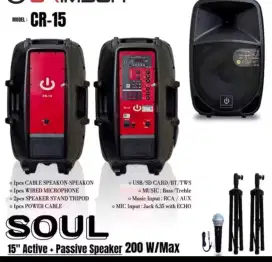 Paket speaker 15 inch aktif