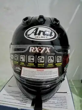 Helm arai rx7x black glossy