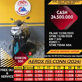 YAMAHA AEROX 155 CONN 2024, B DEPOK. CASH/CREDIT, TT, BISA.