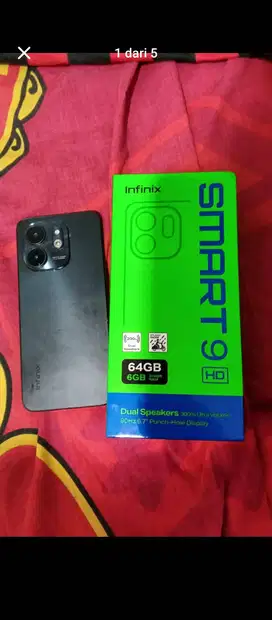 Infinix smart 9 baru, no minus pemakaian seminggu. Barang baru garansi