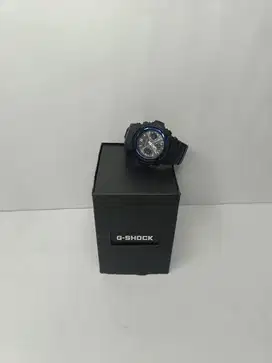 JAM TANGAN CASIO JAPAN G-SHOCK WARNA HITAM (GARIS BIRU)