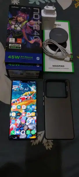 INFINIX NOTE 40 RAM16GB ROM256GB,NORMAL,FULLSET,CHEK FHOTO & DESKRIPSI