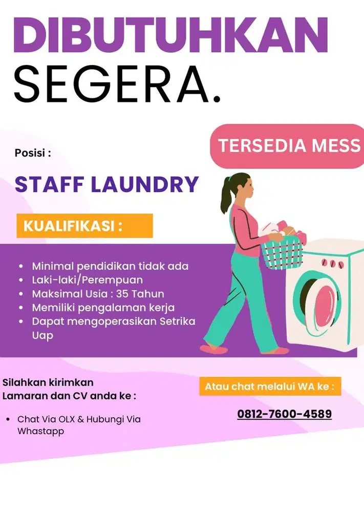 Staff Karyawan Laundry