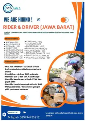 Lowongan kerja kurir