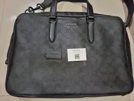 Gotham Slim Briefcase In Signature Leather Original