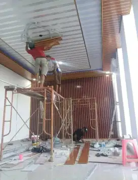 Plafon pvc,gypsum,partisi skat ruangan,wpc panel dinding,baja ringan